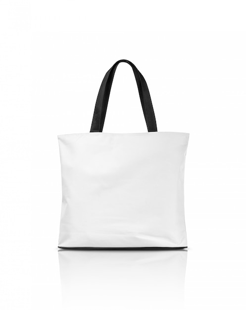 plain white canvas bag