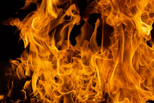 Premium Photo | Blazing fire flame background and textured