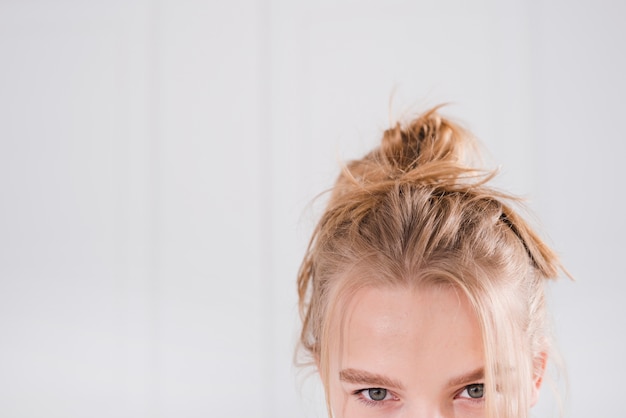 Blonde Messy Bun with Bangs - wide 10