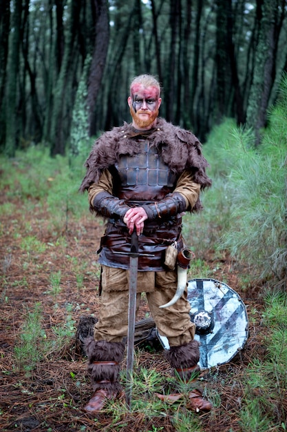 Premium Photo | Bloody real viking