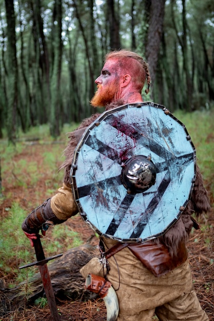 Premium Photo | Bloody real viking