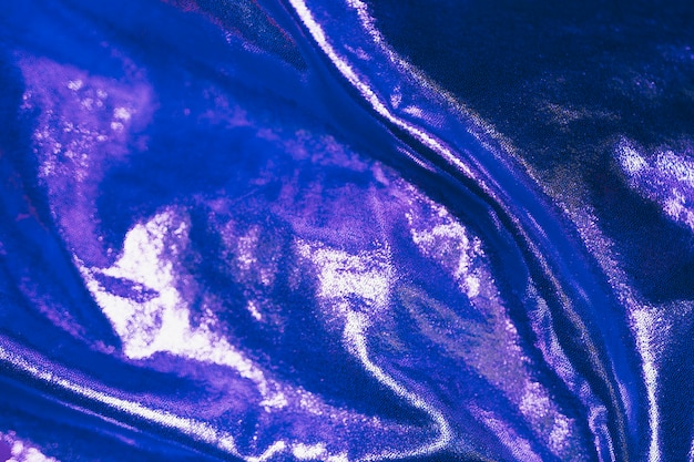 Blue abstract shiny material in background Free Photo