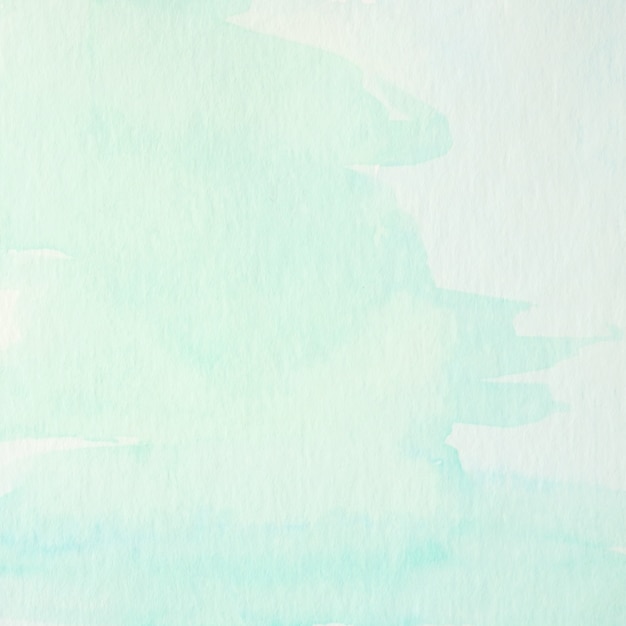 Blue and green abstract watercolor painting textured on white paper ...