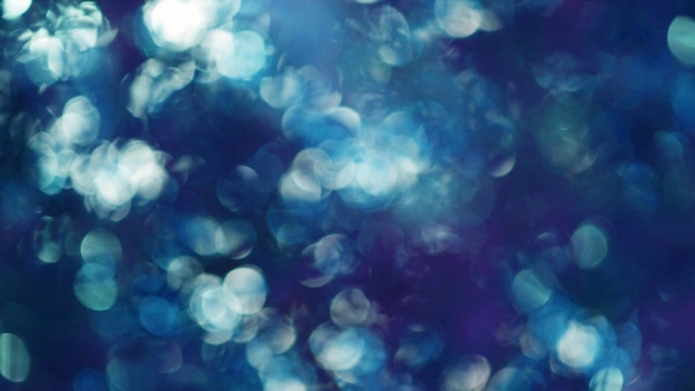 夏の柔らかいぼかしの青いボケ光テクスチャ背景光沢のある日光 プレミアム写真