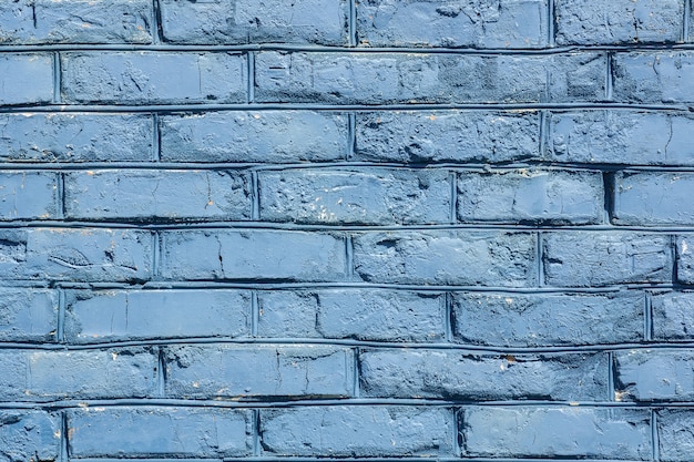 Premium Photo | Blue brick wall texture