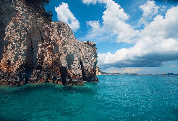 Premium Photo Blue Caves On Zakynthos Island Greece