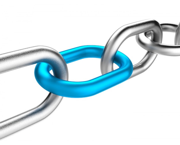  Blue chain link