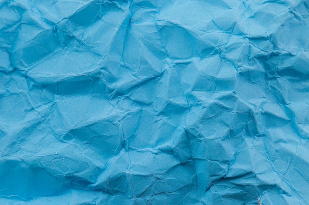 Premium Photo | Blue crumpled paper use for background