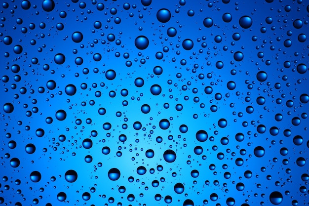 Premium Photo | Blue and drops of water