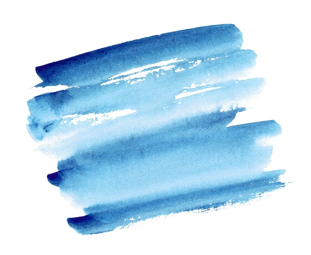 Premium Photo | Blue hand drawn abstract watercolor background for text ...