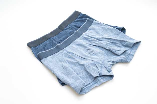 Premium Photo | Blue men underwear isolated on white background
