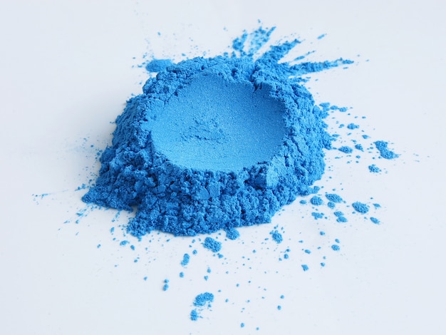 Premium Photo Blue Mica Powder Pigment For Cosmetic