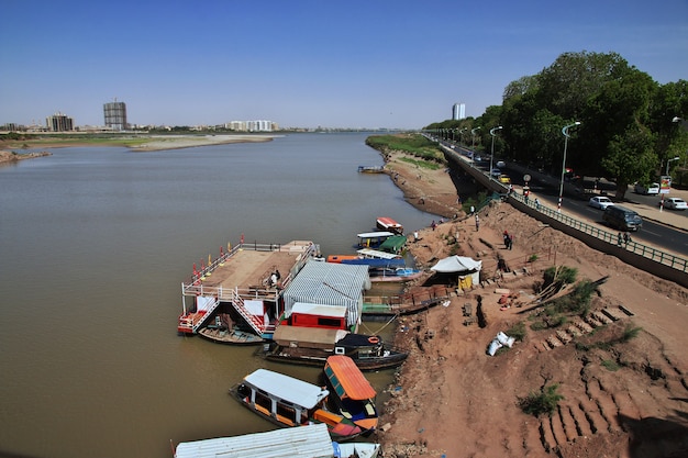 Premium Photo The Blue Nile River In Khartoum Sudan