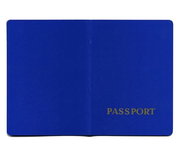 Premium Photo Blue Passport Isolated Over White 7639