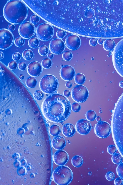 Free Photo | Blue and purple abstract background with bubbles