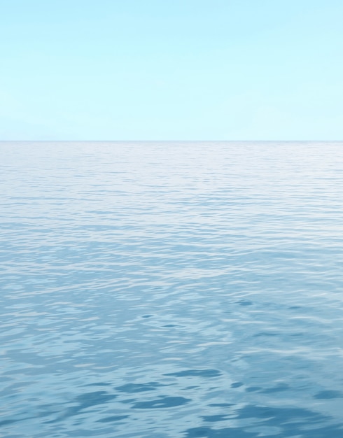 Free Photo | Blue sea with waves and clear blue sky