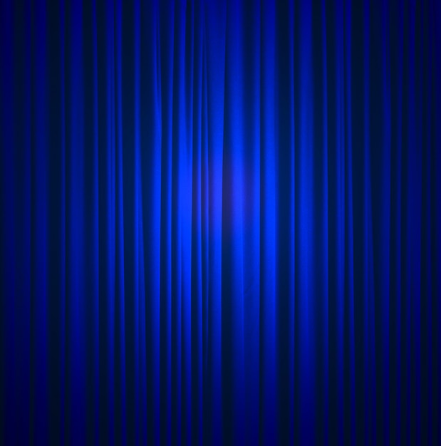 Premium Photo | Blue silk curtain background