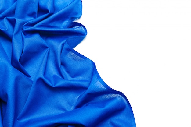 Premium Photo | Blue silk fabric background