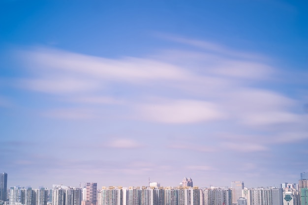 Blue sky and city skyline Photo | Free Download