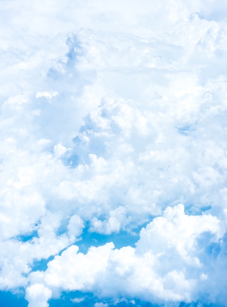 Premium Photo | Blue sky and cloud top view from airplane window,nature ...