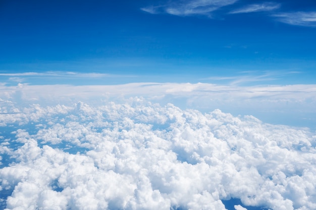 Premium Photo Blue Sky Cloud On Top View