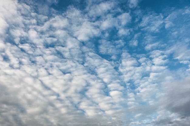 Premium Photo | Blue sky with cirrocumulus clouds