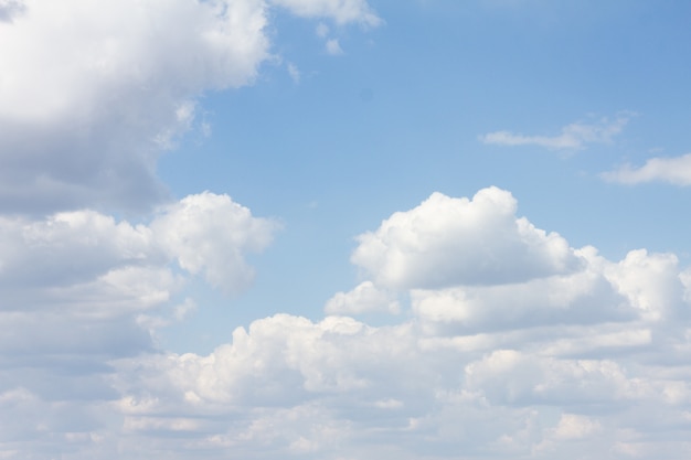 Premium Photo | Blue sky with lots of clouds. natural clean background ...