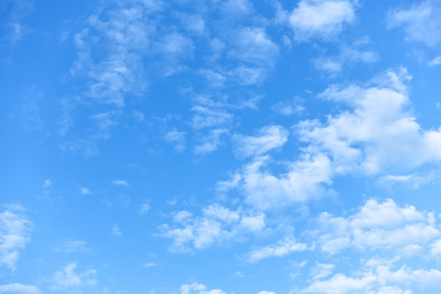 Premium Photo | Blue sky with small white fleecy clouds.