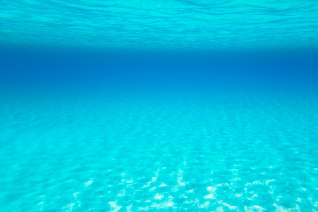 Premium Photo | Blue turquoise underwater view of tropical beach