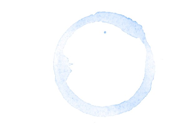 Premium Photo | Blue watercolor circle isolated on white background