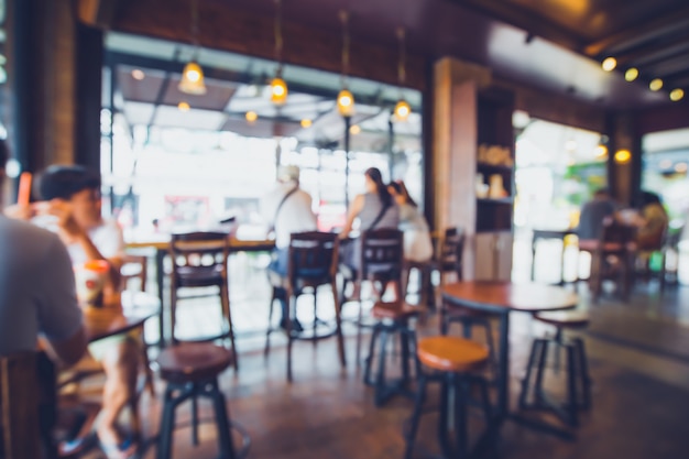 Blurred Background Image Of Coffee Shop Abstract Blur Background