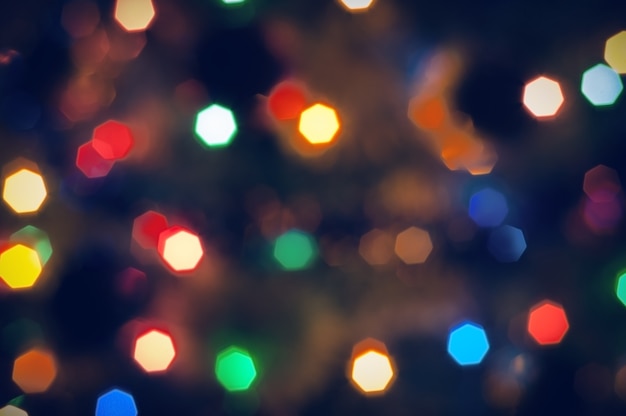 Premium Photo | Blurred christmas lights
