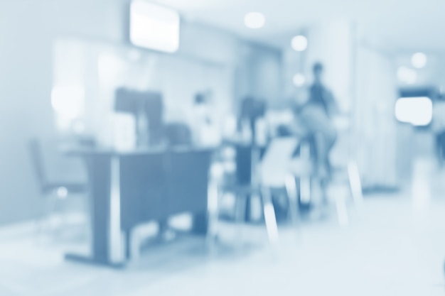 Premium Photo | Blurred interior of hospital - abstract medical background.