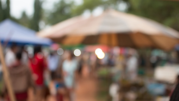 Premium Photo Blurred Of Outdoor Market Design For Made Background