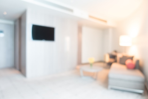 Free Photo | Blurred room with television and sofa
