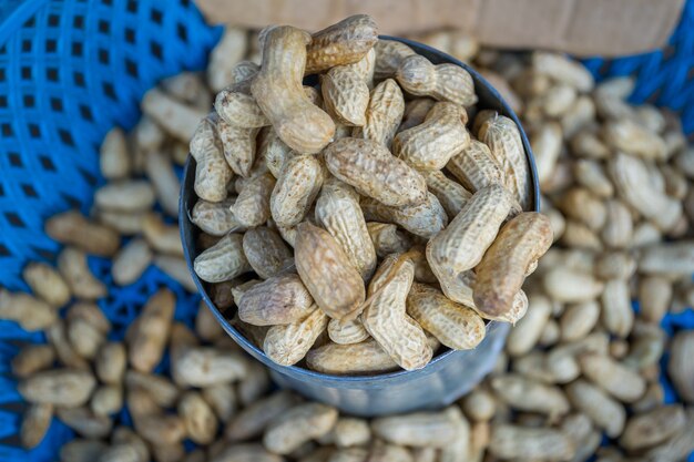 Premium Photo | Boiled peanuts in cup