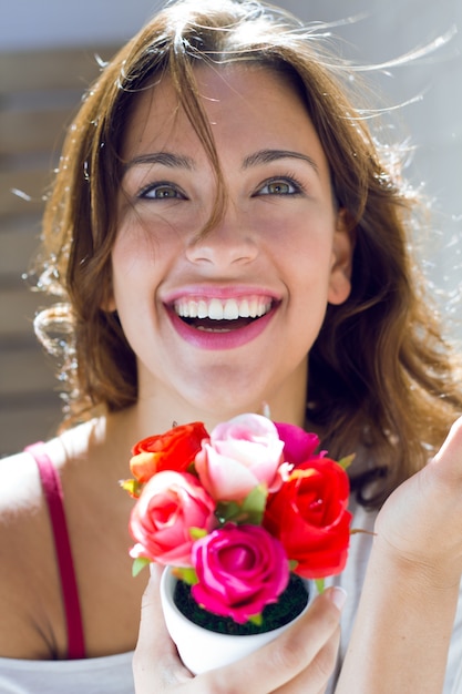 Bouquetflower beautiful women Photo Free Download Bouquetflower beautiful women Photo Free Download