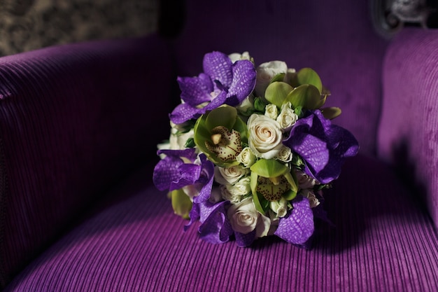 Bouquet of purple flowers Photo | Premium Download