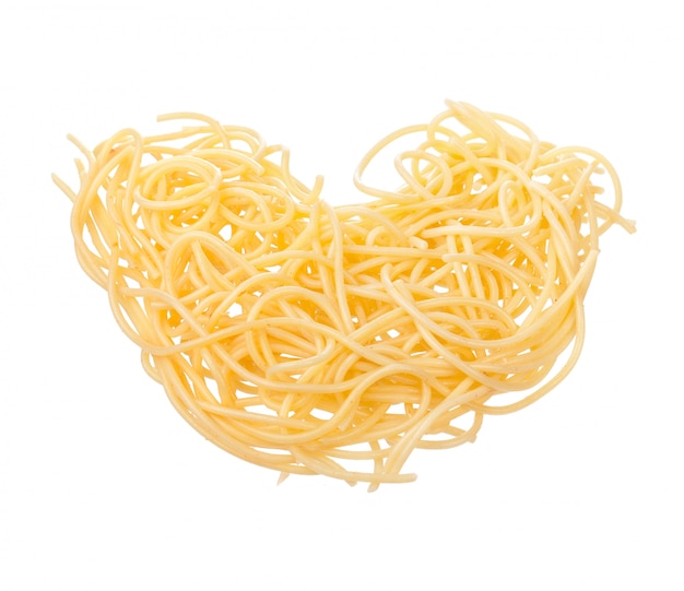 Premium Photo | Bowl of spaghetti isolated on white