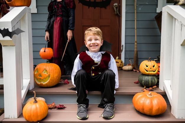 Free Photo | Boy in a halloween costume