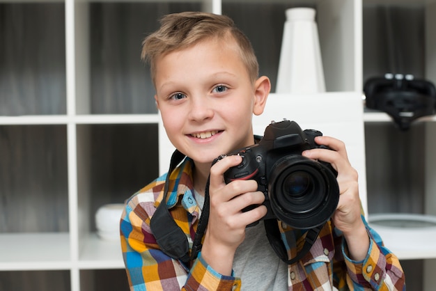 Free Photo | Boy with camera