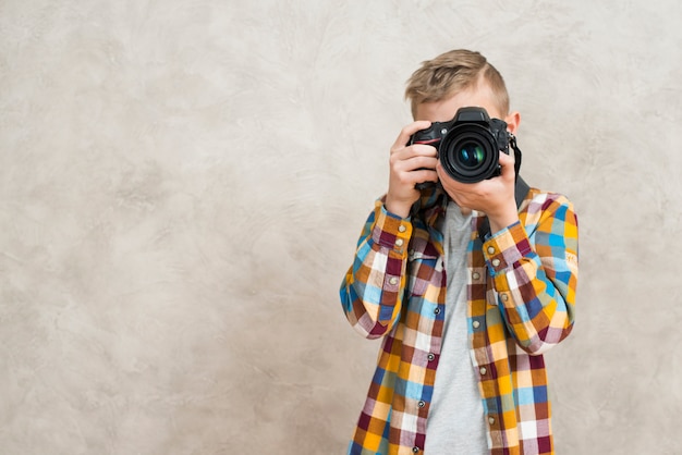 Free Photo | Boy with camera