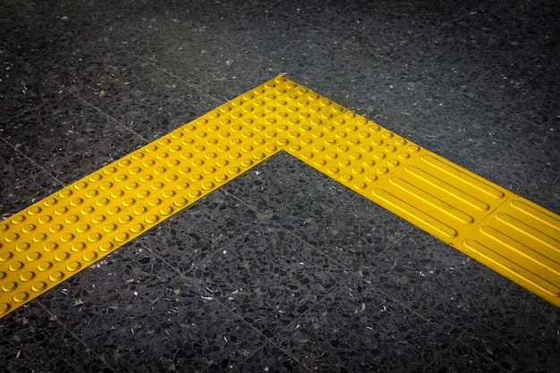 Premium Photo Braille Block Tactile Paving For Blind Handicap