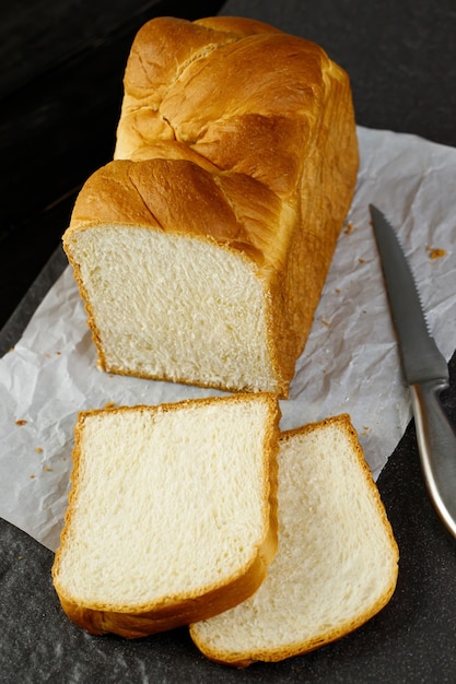 Premium Photo | Bread in a coffee shop