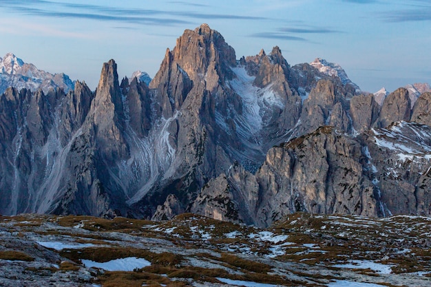 Breathtaking shot of the mountain cadini di misurina in the italian ...