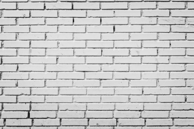 Premium Photo | Brick wall in black and white processed