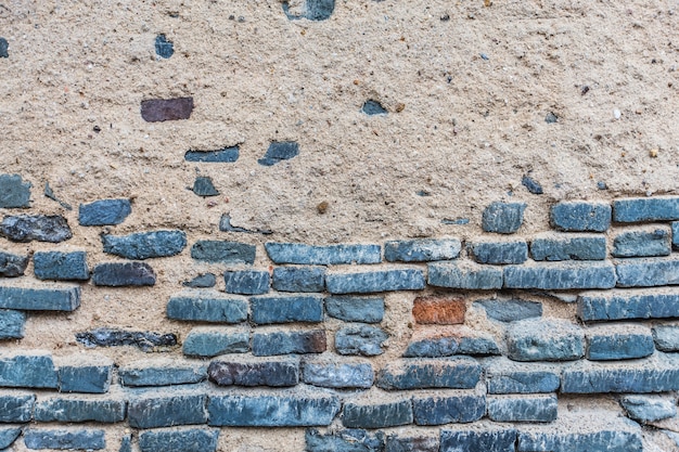 Free Photo | Brick wall with cement