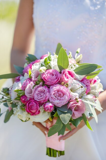 Premium Photo Bridal Bouquet Of Fresh Flowers Wedding Concept