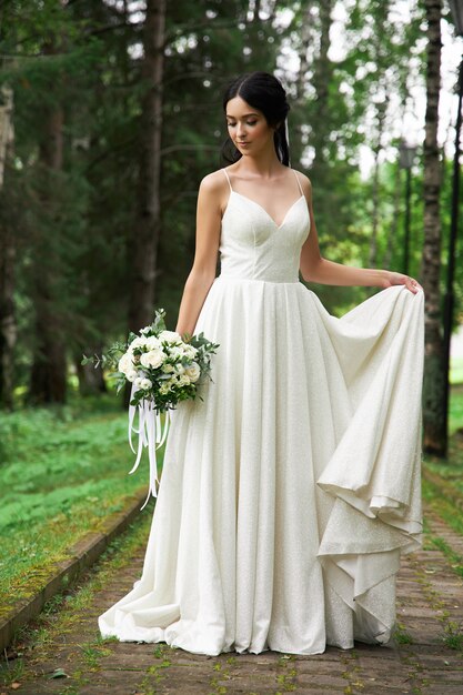 Bride In A Beautiful White