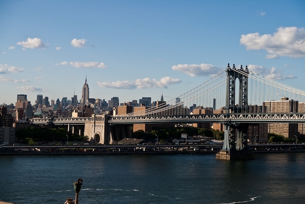 Premium Photo | Bridge new york usa hudson river